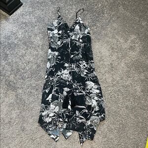 Twelfth Street by Cynthia Vincent Black and White Asymmetrical Dress